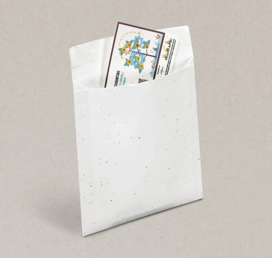 Enveloppe ensemencée carrée  Papierfleur, le papier qui fleurit